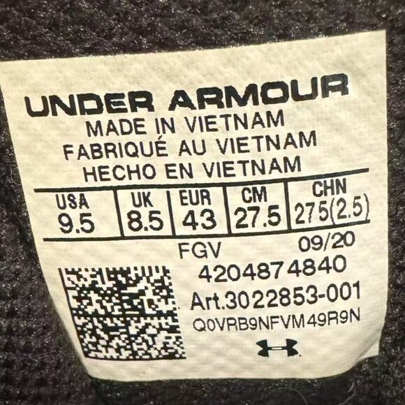 Under Armour Women's Valsetz RTS 1.5 Boots Waterproof Black US 9.5 / EU 43 - Picture 9 of 9